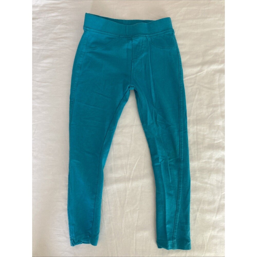 4T Freestyle girl clothes - 1 piece pants | solid turquoise theme